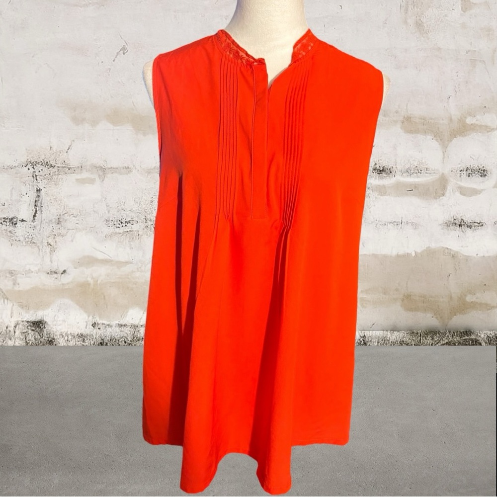 A New Day Reddish Orange Sleeveless Blouse Size XL - Picture 2 of 6